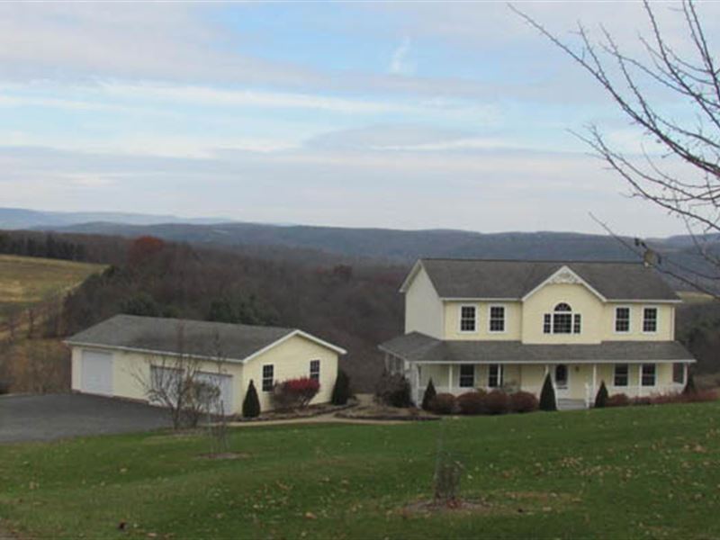 16 +/ Acres, Home with Views, Farm for Sale in Pennsylvania, 222599