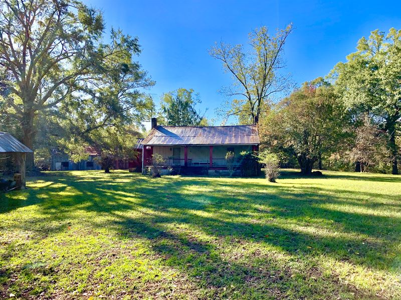 Historic Farmhouse Timber Hunting Farm for Sale in Centreville, Bibb