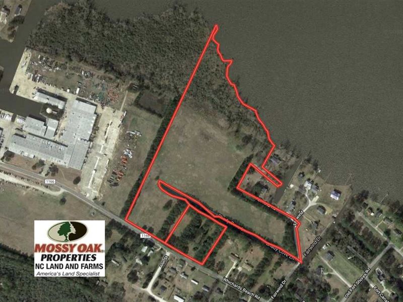 Reduced, 27 Acres of Waterfront Farm for Sale in Chocowinity