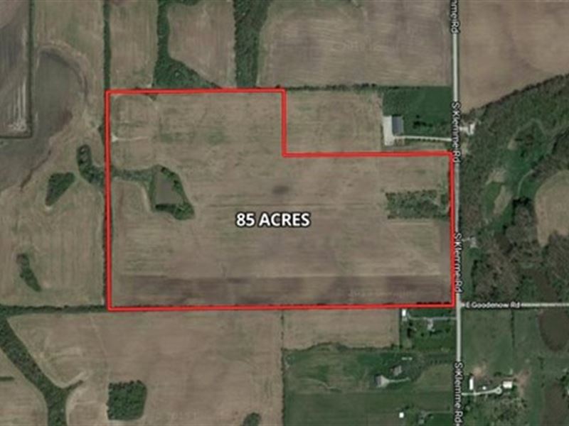 85 Acre Crete Farm Farm for Sale in Crete, Will County, Illinois