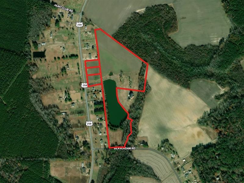 34 Acres of Waterfront Crop Land Fo : Carrsville : Isle Of Wight County : Virginia