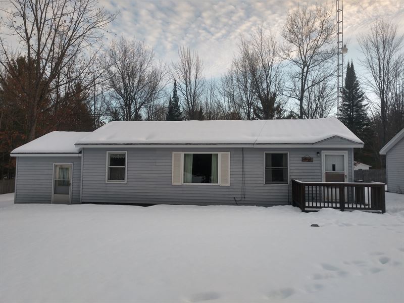 Hunting Acreage House Atlanta MI, Farm for Sale in Michigan, 229033