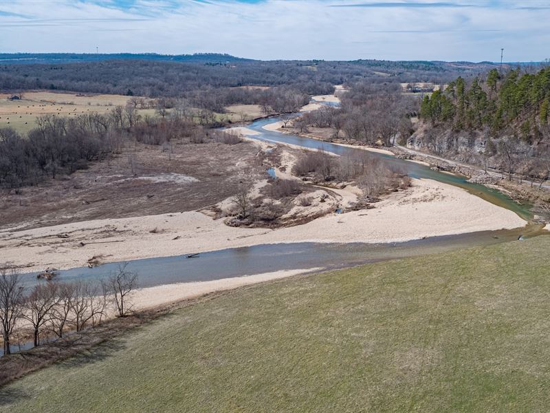 520 Acres Baron Fork Creek North Farm for Sale in Stilwell, Adair
