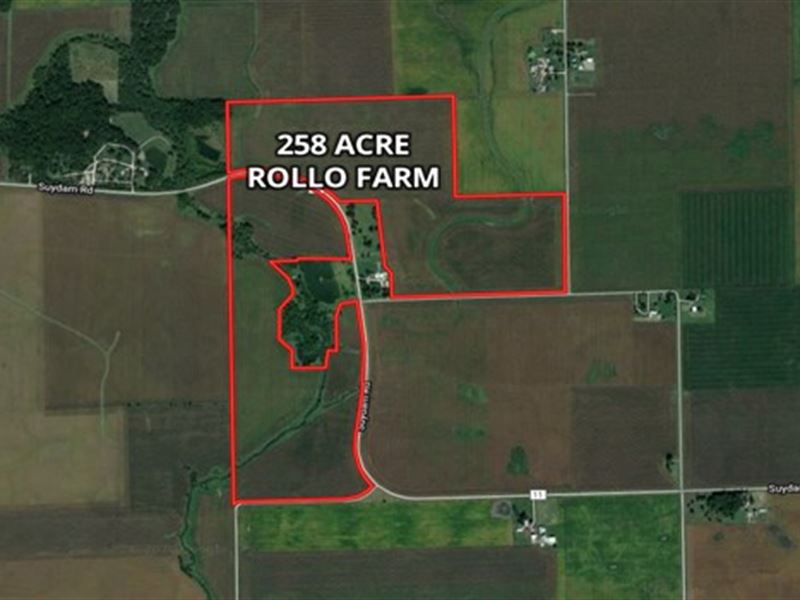 258 Acre Rollo Farm Farm for Sale in Earlville, DeKalb County
