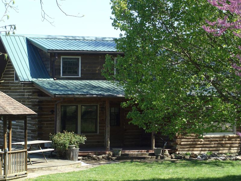 Farm, Hunting Land & Log Home Dent Farm for Sale in Salem, Dent County, Missouri 238470