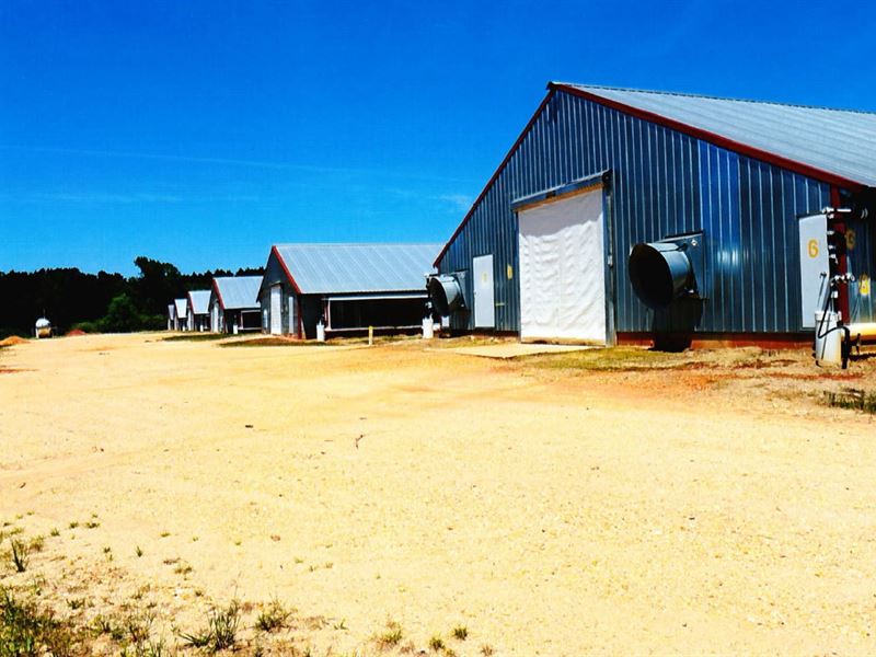 6 Broilers Chicken Farm + House, Farm for Sale by Owner in Mississippi