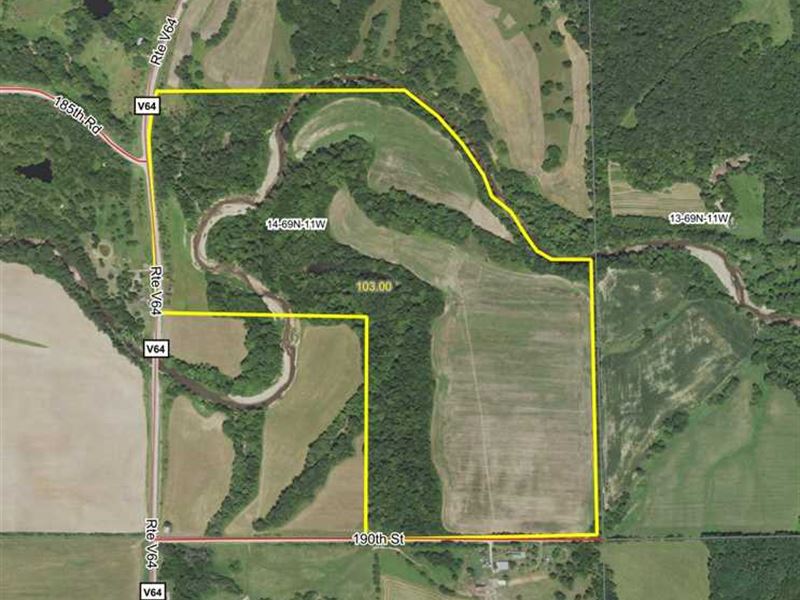 103 Acres Van Buren County, Iowa, Farm for Sale in Iowa, 241208 FARMFLIP