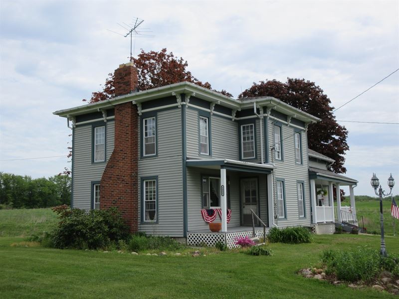 Ohio Farmhouse Tillable Acreage Farm for Sale in Geneva, Ashtabula