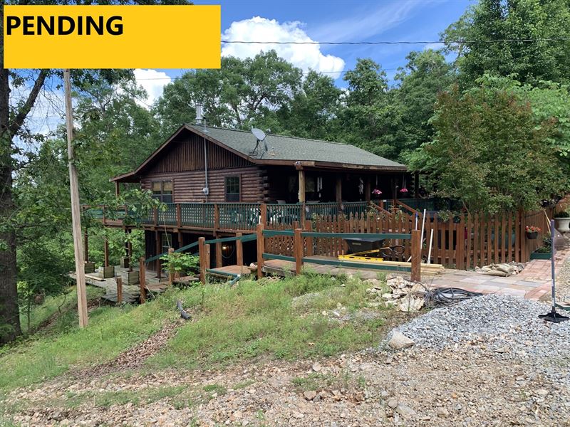 Lakefront Log Home / AcreageBoat, Farm for Sale in Arkansas, 242370