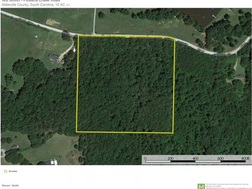 10 Acres-Ideal Location For Your : Abbeville : South Carolina