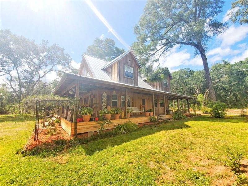 Cypress TwoStory Home 10 Acres, Farm for Sale in Florida, 245112