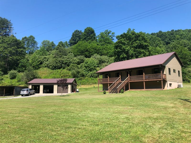 104 Acre WV Farm Main Home, Older, Farm for Sale in West Virginia