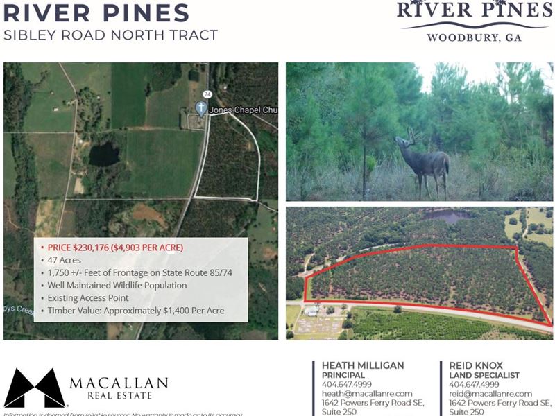 River Pines, Sibley Road North : Woodbury : Meriwether County : Georgia