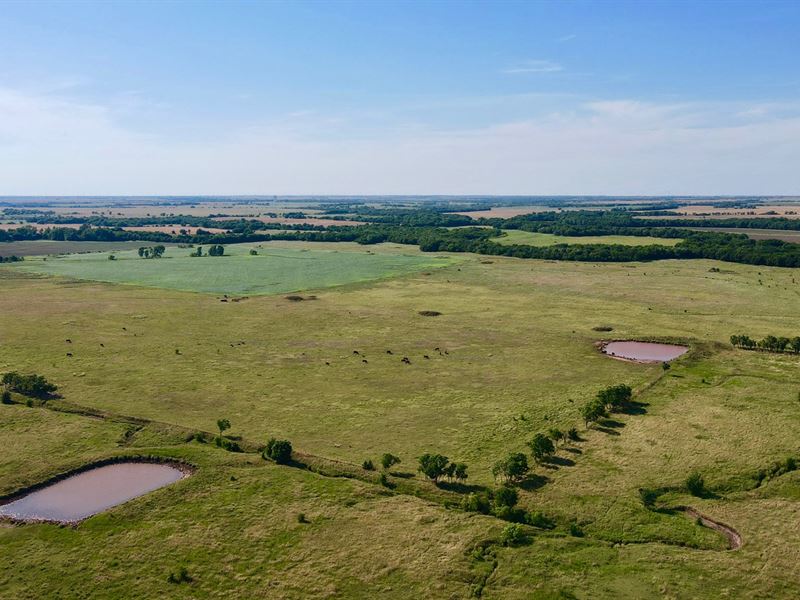 Grant County Oklahoma Land Ranch Farm for Sale in Deer Creek, Grant