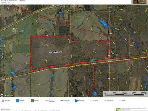 Hunting Land Near Lake Bob Sandlin : Pittsburg : Camp County : Texas