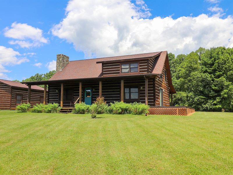 Beautiful Log Home Hillsville VA, Farm for Sale in Virginia, 248570