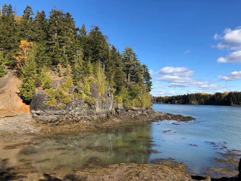 Oceanfront Land for Sale in Maine : Lubec : Washington County : Maine