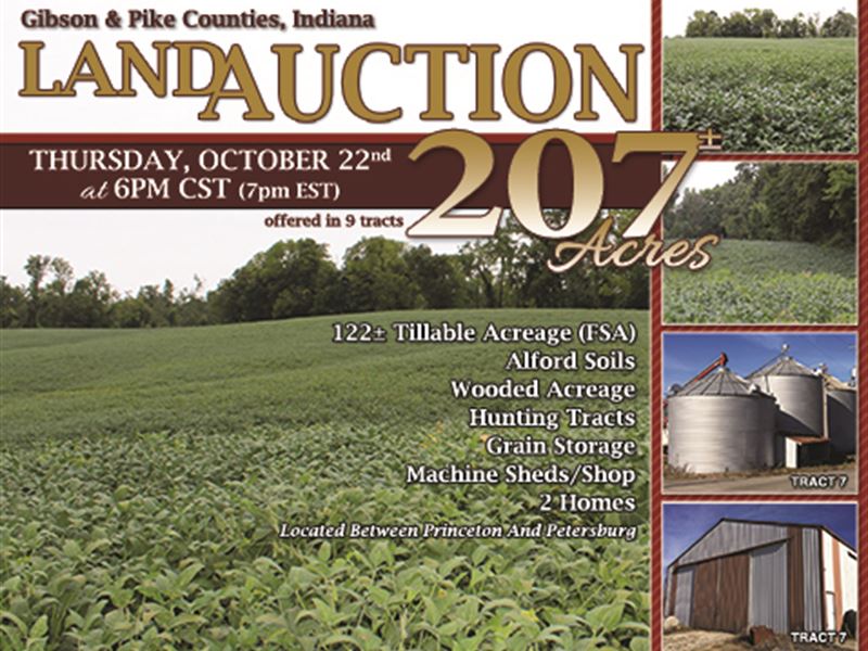 Land Auction In Indiana Farm Auction in Princeton, Gibson County