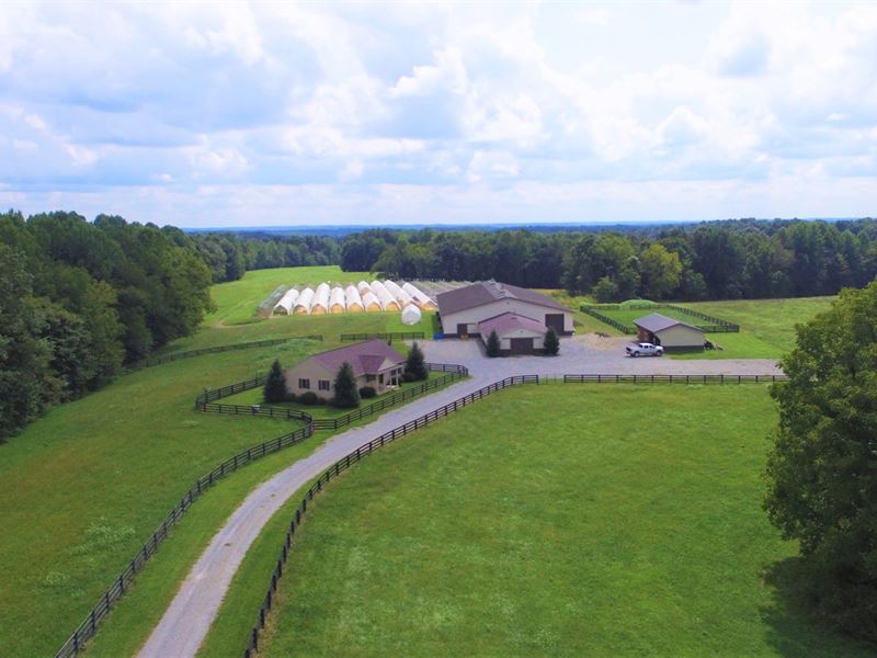 Kentucky Horse Farm-Morton Barn : Columbia : Adair County : Kentucky