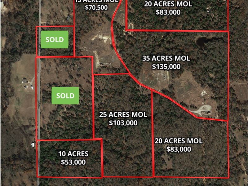 Land for Sale : Madill : Marshall County : Oklahoma