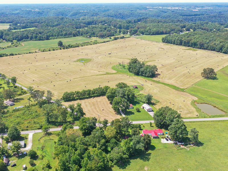 Home, Buildings & Acreage in Tracts, Farm for Sale in Tennessee