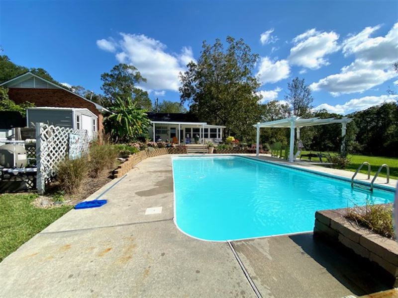 Beautiful Home, Pool, 52 Acres Farm for Sale in Woodville, Wilkinson