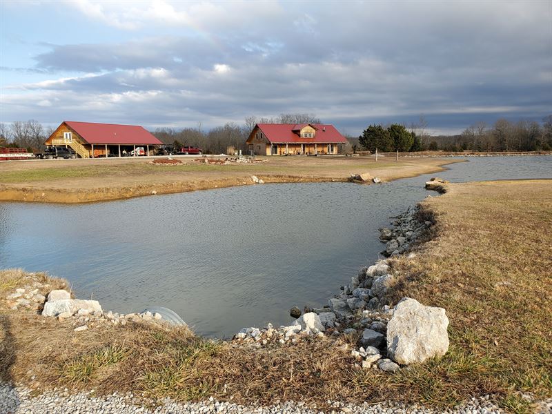 Custom Log Home for Sale in MO, Farm for Sale in Missouri, 264248