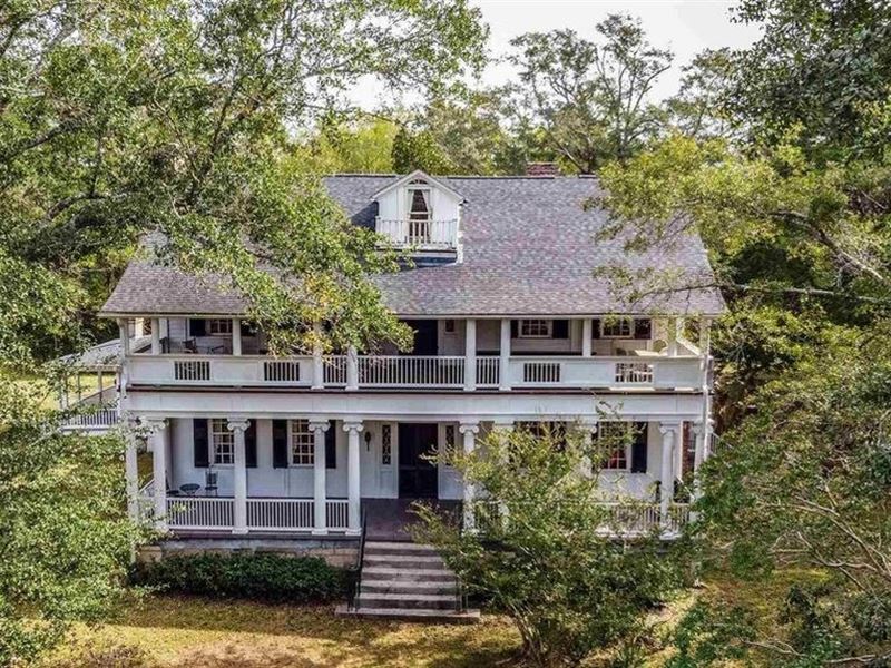 Albion Circa 1840 Plantation Home, Farm for Sale in South Carolina