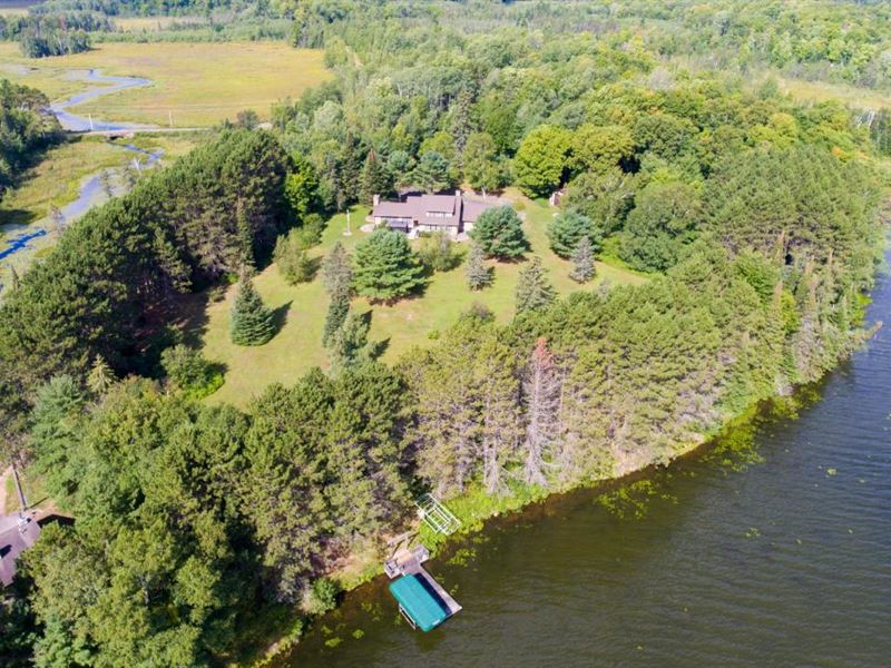 Lake Home on 11 Acres, Farm for Sale in Wisconsin, 266939 FARMFLIP