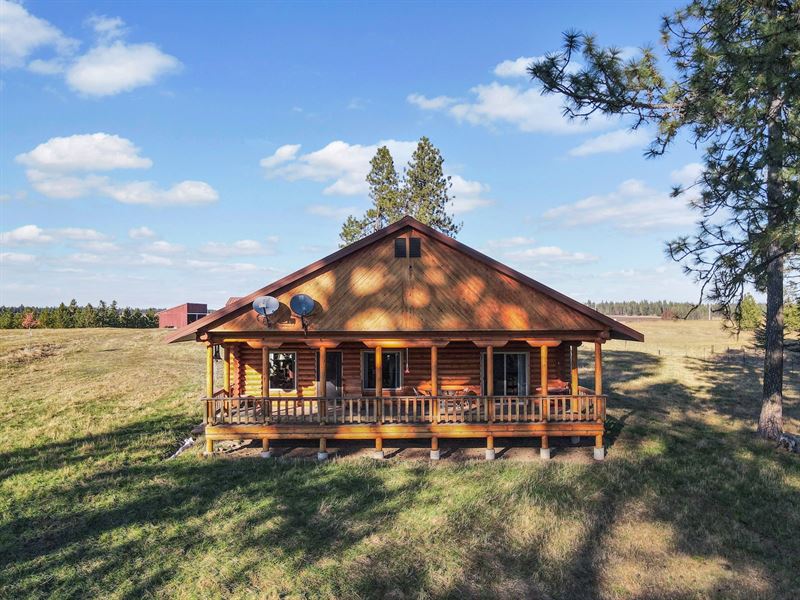Ranch Weippe, ID with Log Home, Farm for Sale in Idaho, 272129 FARMFLIP