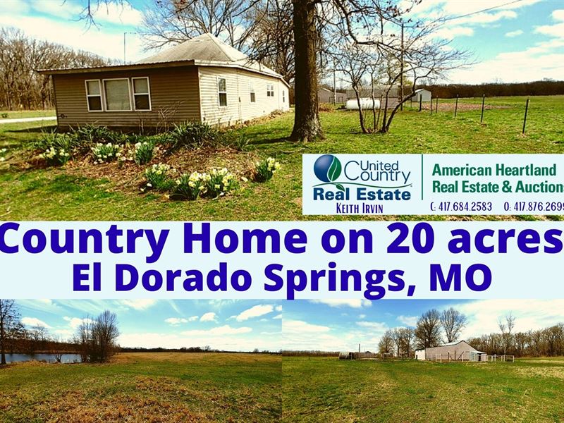 Cedar County Missouri Country Home, Farm for Sale in Missouri, 273848