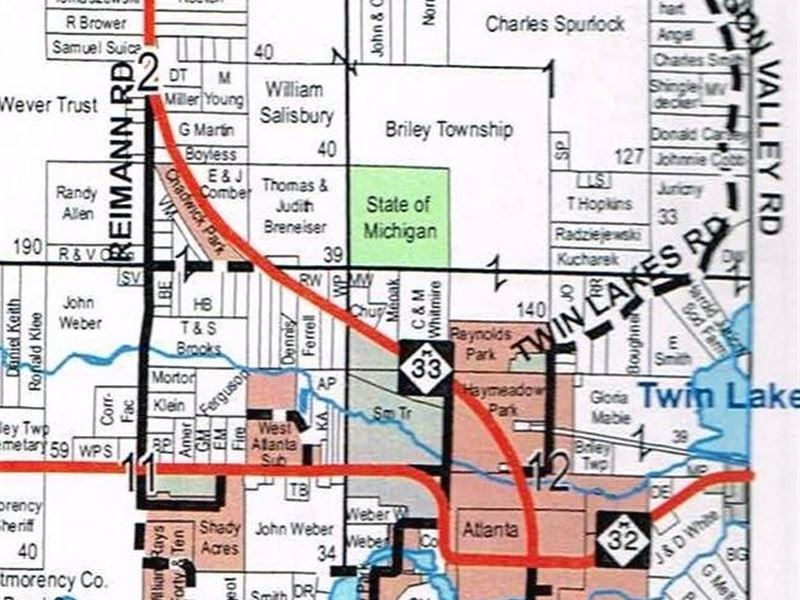 Buildable Acreage Atlanta MI Farm for Sale in Atlanta, Montmorency