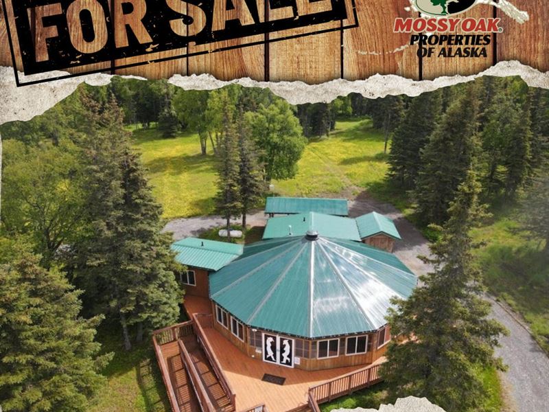 Over 21 Acre Retreat with Dance Hal : Ninilchik : Kenai Peninsula Borough : Alaska