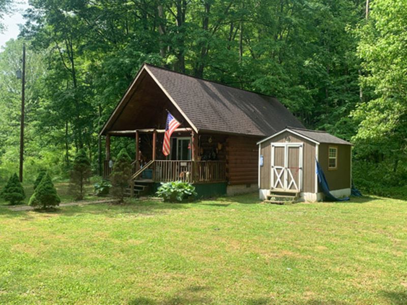 26 Ac, 3 Cabins Vinton County, OH, Farm for Sale in Ohio, 287233