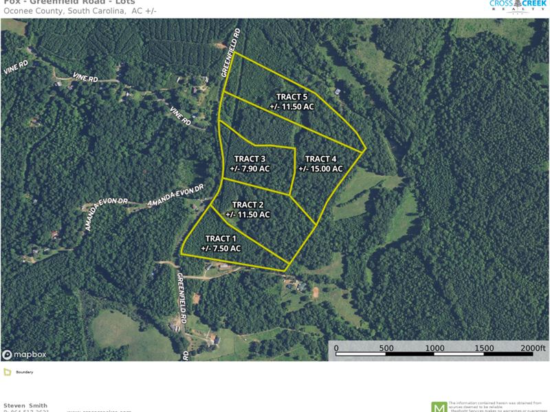 7.50 Acres Conveniently Located : Westminster : Oconee County : South Carolina