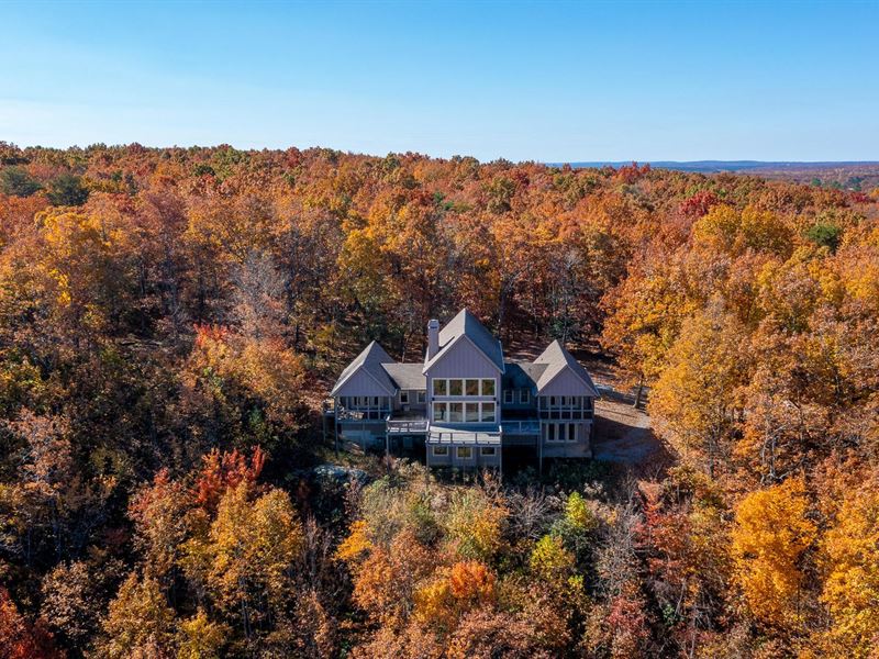 Mtn Top Brow Home on 219 Acres : Menlo : Walker County : Georgia