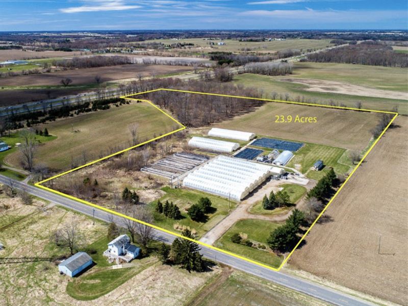 Greenhouses 55K Sqft, Turn-Key : Williamston : Ingham County : Michigan