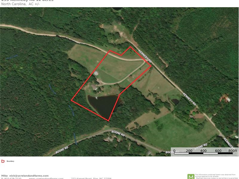 Country Home with Acreage, Farm for Sale in North Carolina, 317350