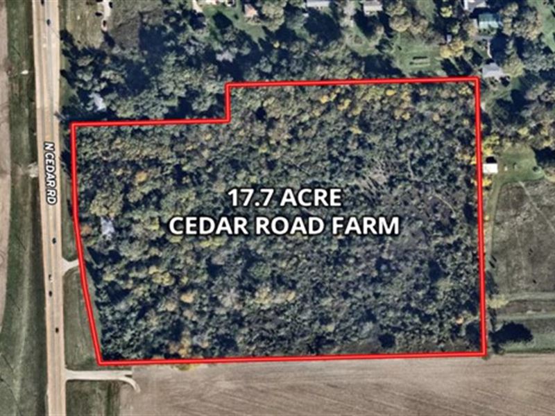 17 Acre Cedar Road Farm : New Lenox : Will County : Illinois