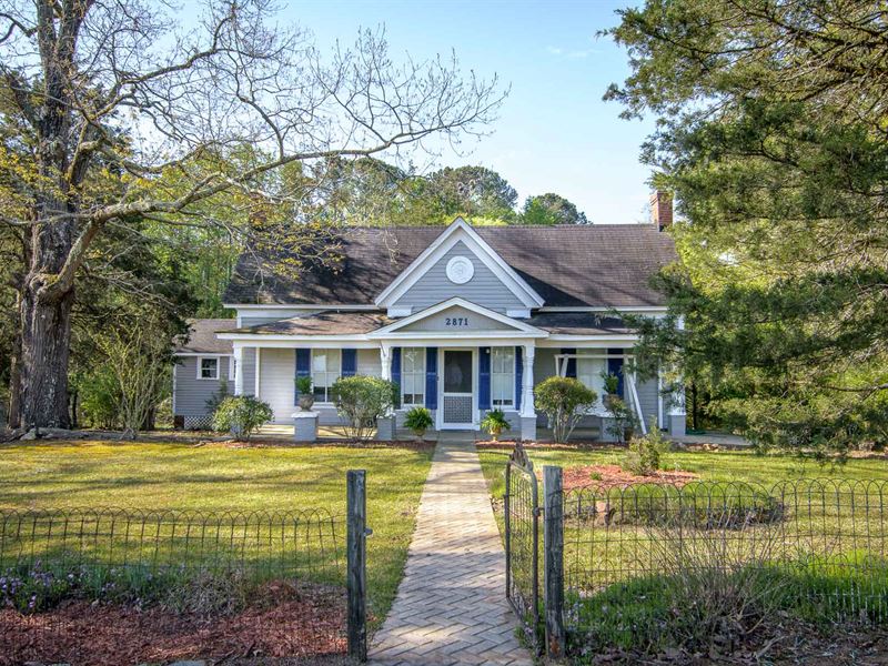 Quaint Cottage On 49 Acres : Woodville : Greene County : Georgia