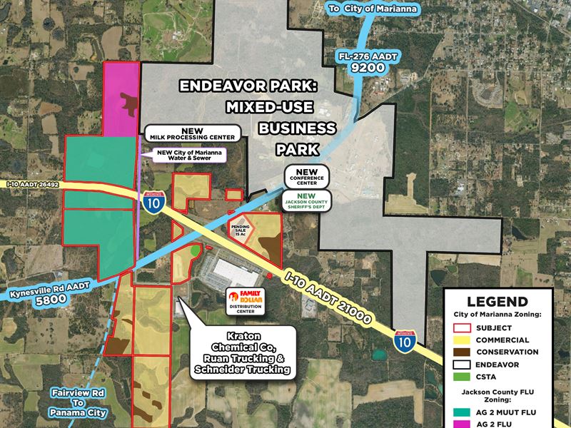 649.93 Acres of Commercial and AG : Marianna : Jackson County : Florida