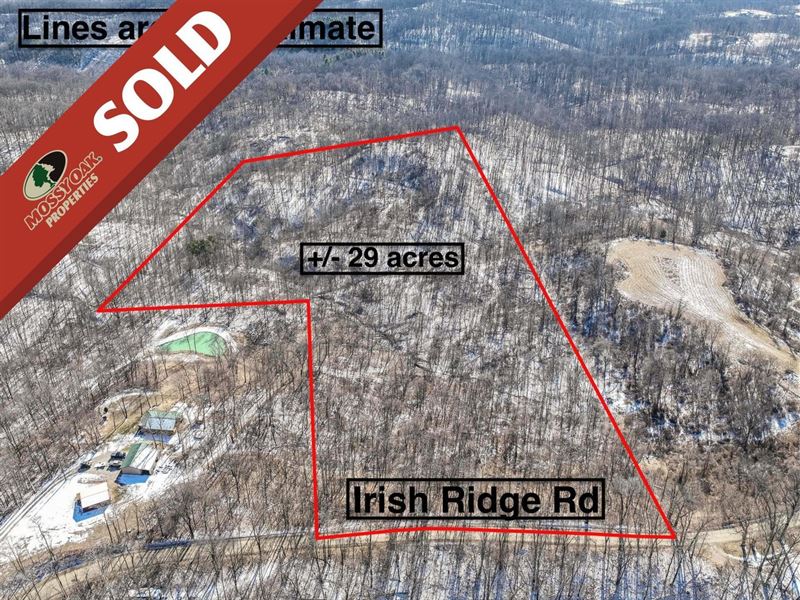 Irish Ridge Rd, 29 Acres, Musking : Philo : Muskingum County : Ohio