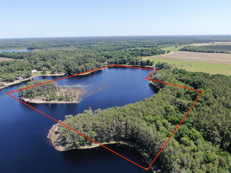 35 Acres On Lake Octahatchee : Jennings : Hamilton County : Florida