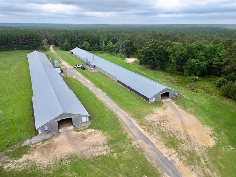 2 House Poultry Broiler Farm for Sa, Farm for Sale in Mississippi