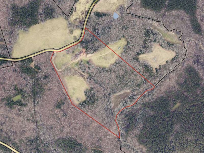 Pasture, Wooded, Creek, Cabin : Bowman : Elbert County : Georgia