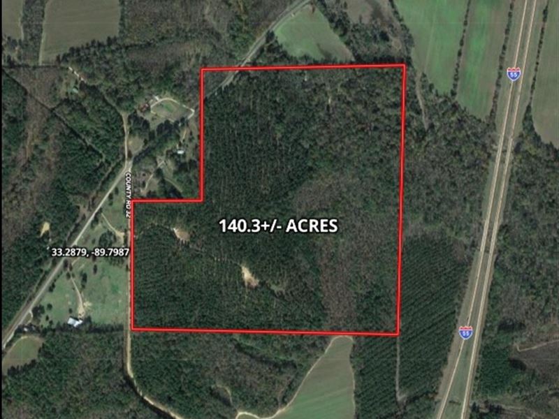 140.3 Acres in Carroll County in VA : Vaiden : Carroll County : Mississippi