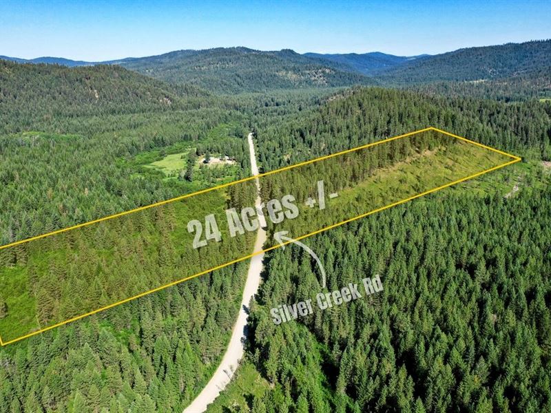 24 Ac, a Creek, Near Lake Roosevelt, Farm for Sale by Owner in