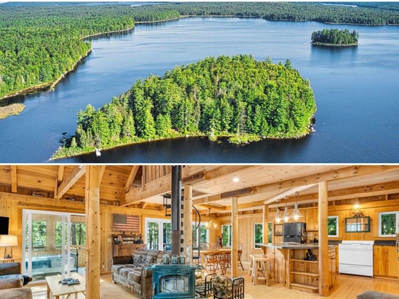 Butterfield Island, Nicatous Lake : Burlington : Hancock County : Maine