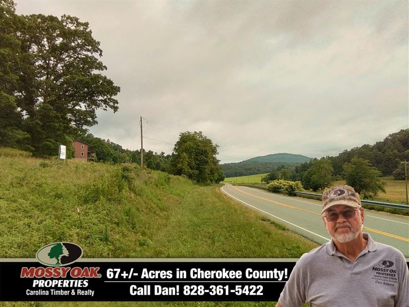 67.47 Acres with Views Unbelieva : Murphy : Cherokee County : North Carolina