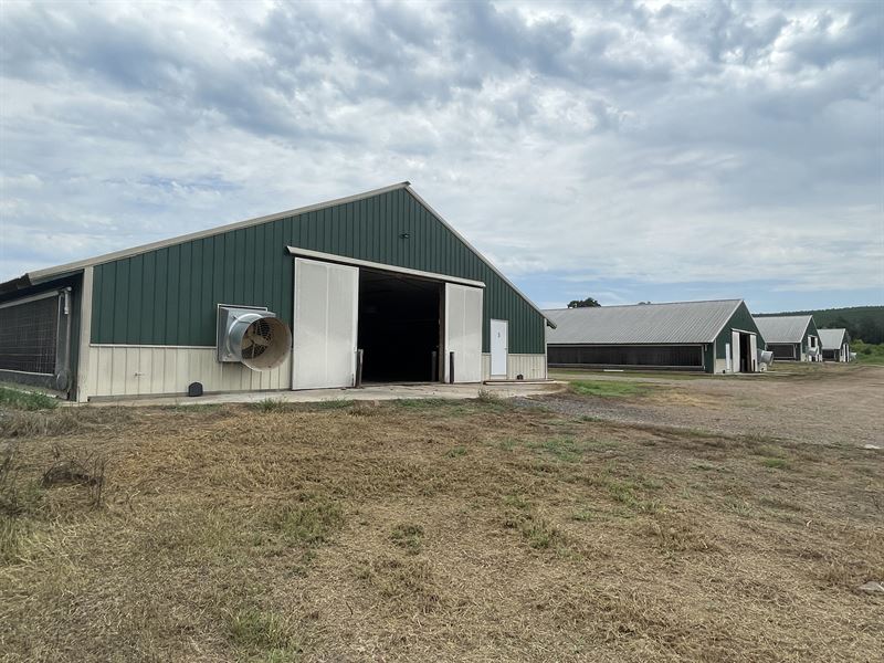 8 Broiler Houses Built in 2017 : Waldron : Scott County : Arkansas